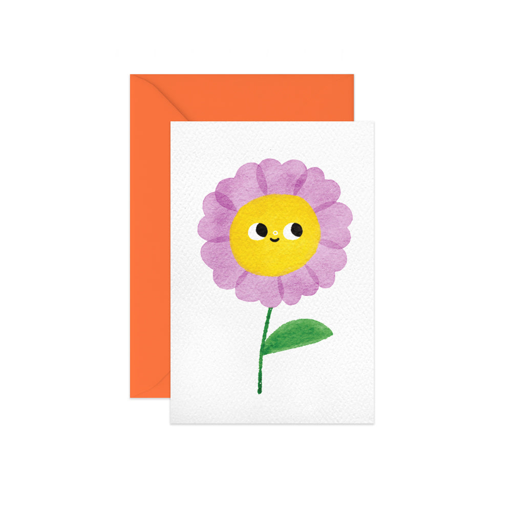 Purple Flower Mini Notecard