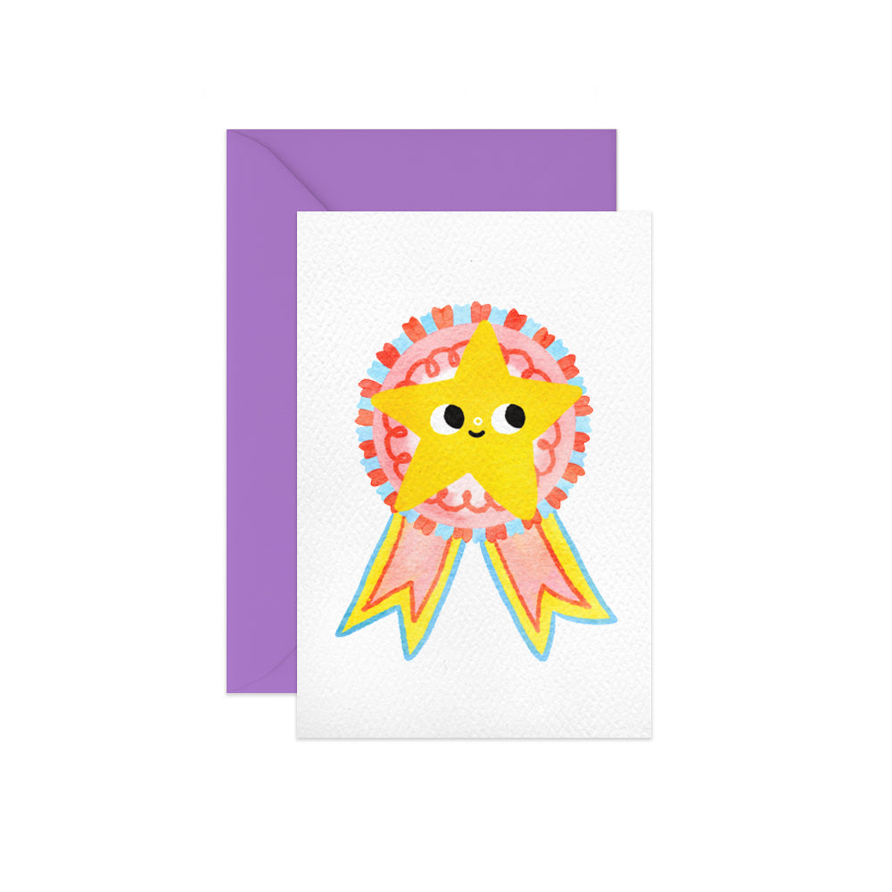 Award Ribbon Mini Notecard