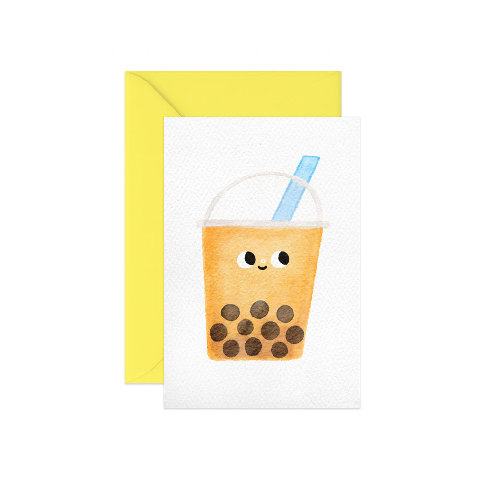 Bubble Tea Mini Notecard
